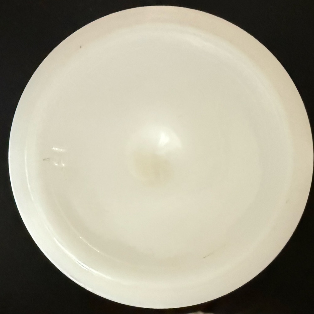 Textured White Milk Glass Goblet - Picture 6 of 7